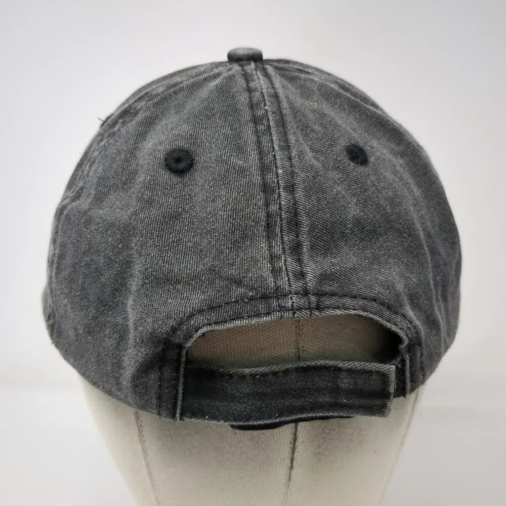 Lucky 7 Wildwood New Jersey Baseball Cap Gray One Size Strapback Embroidered Hat